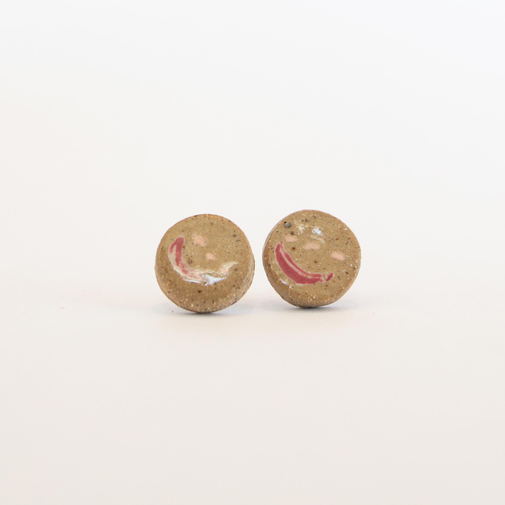 Hand Painted Round Earrings