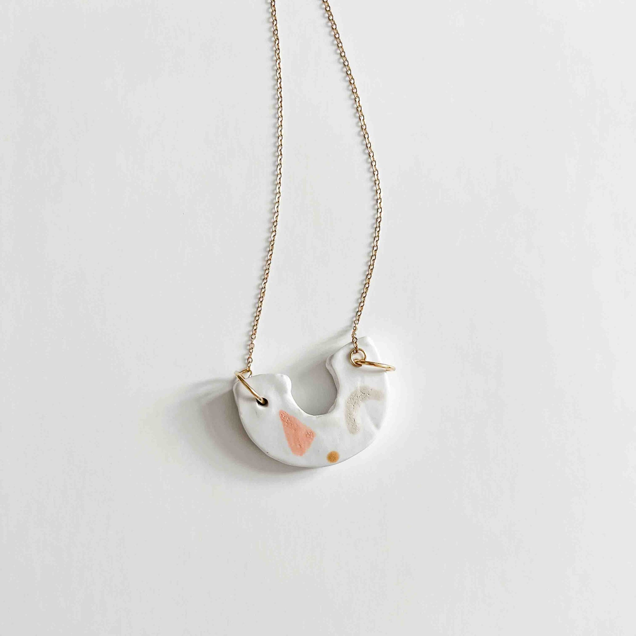 Abstract Scoop Necklace