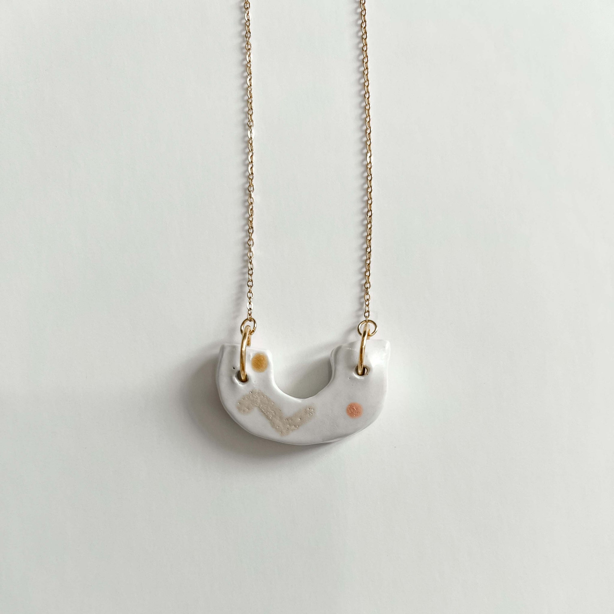 Abstract Scoop Necklace