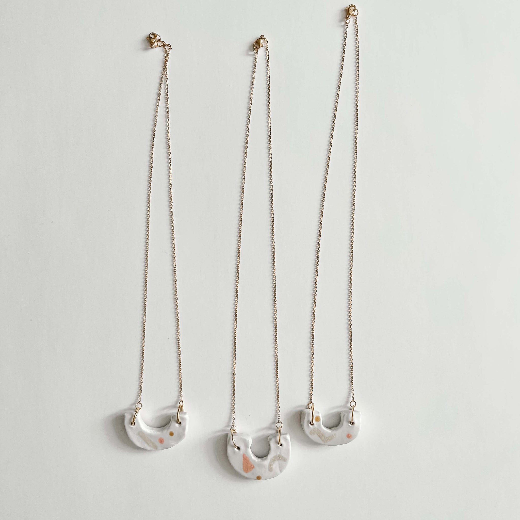 Abstract Scoop Necklace