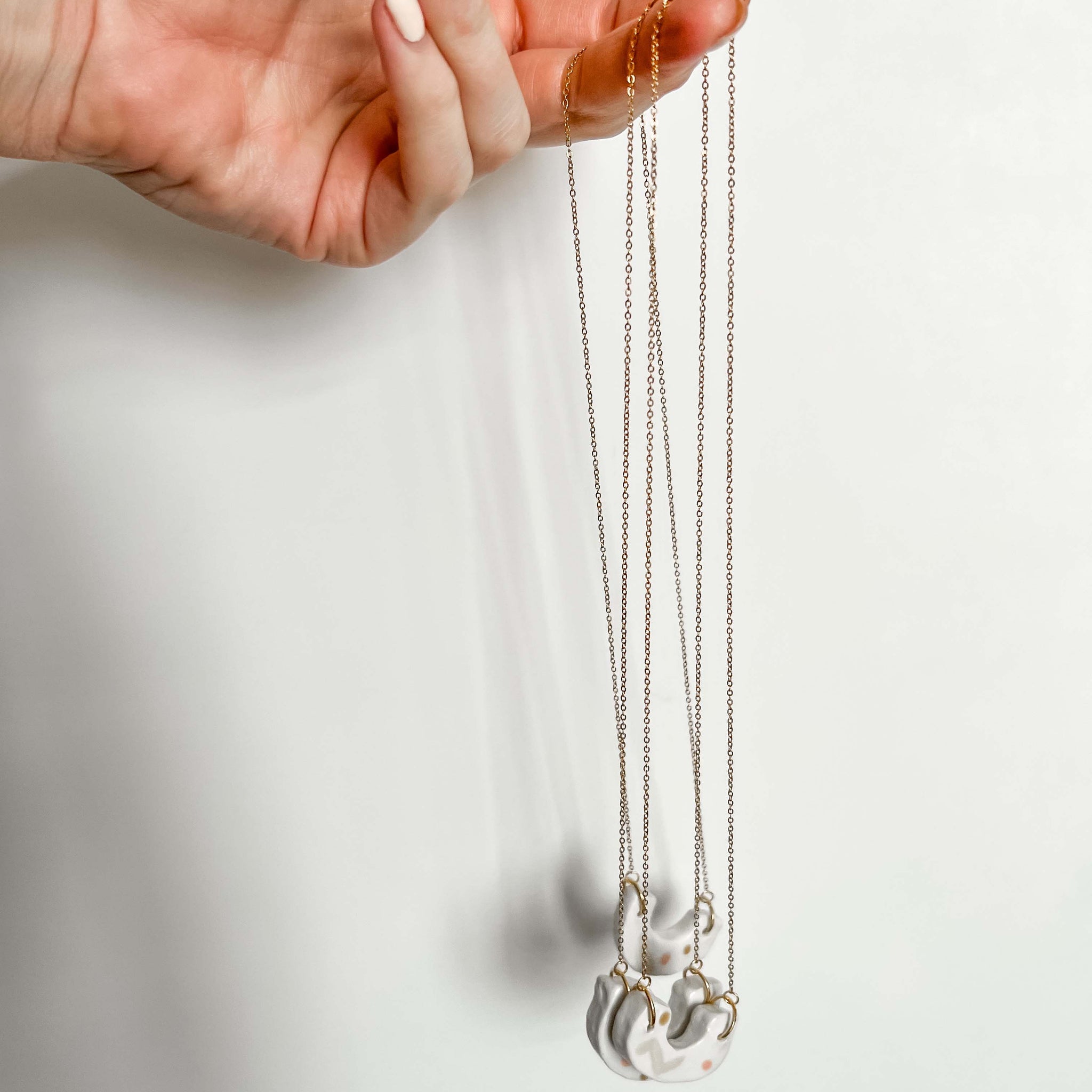 Abstract Scoop Necklace