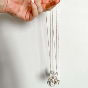 Abstract Scoop Necklace