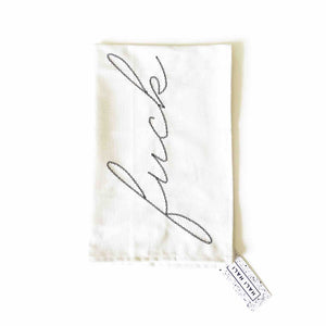 Embroidered 'Fuck' Tea Towel